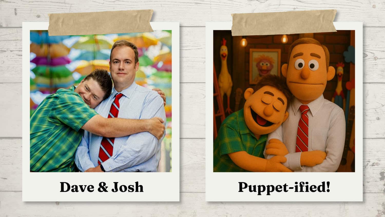 AI generated puppets from our educational event