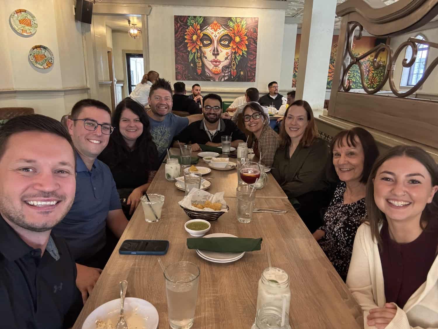 Team lunch to commemorate the last day of summer hours